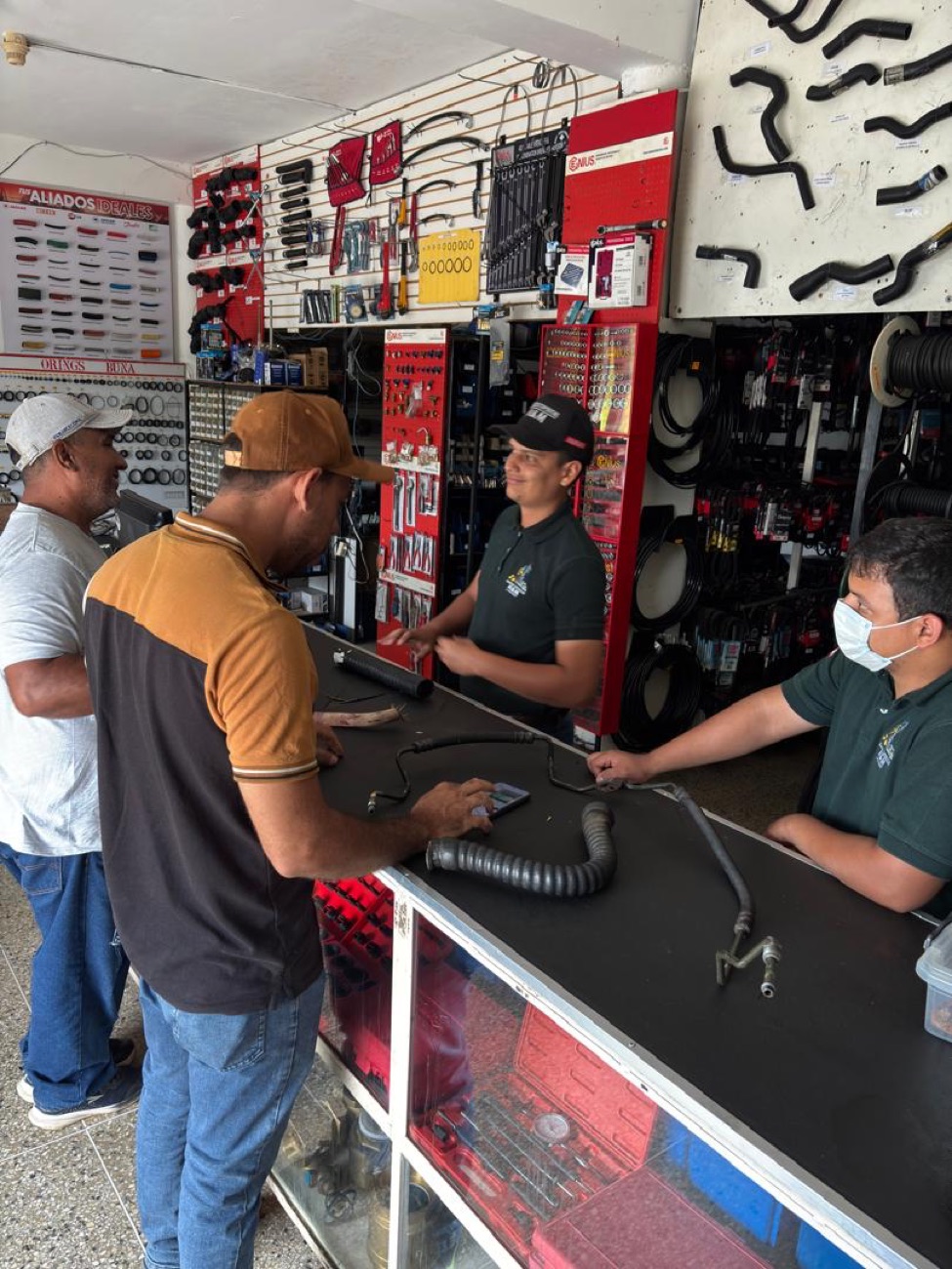 Atención al cliente en mostrador